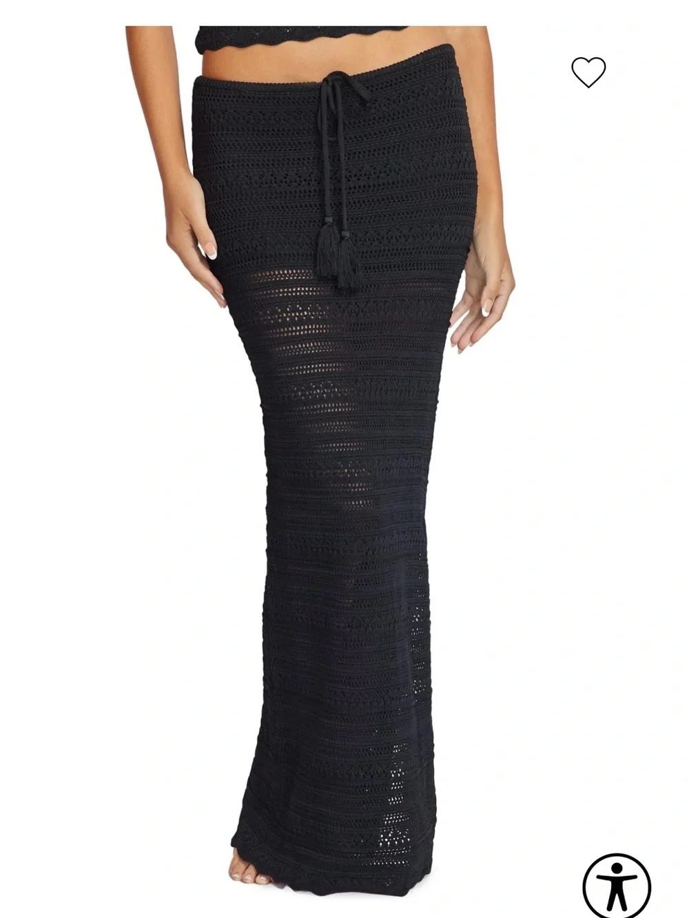 PQ SWIM Crochet Maxi Skirt & Top set